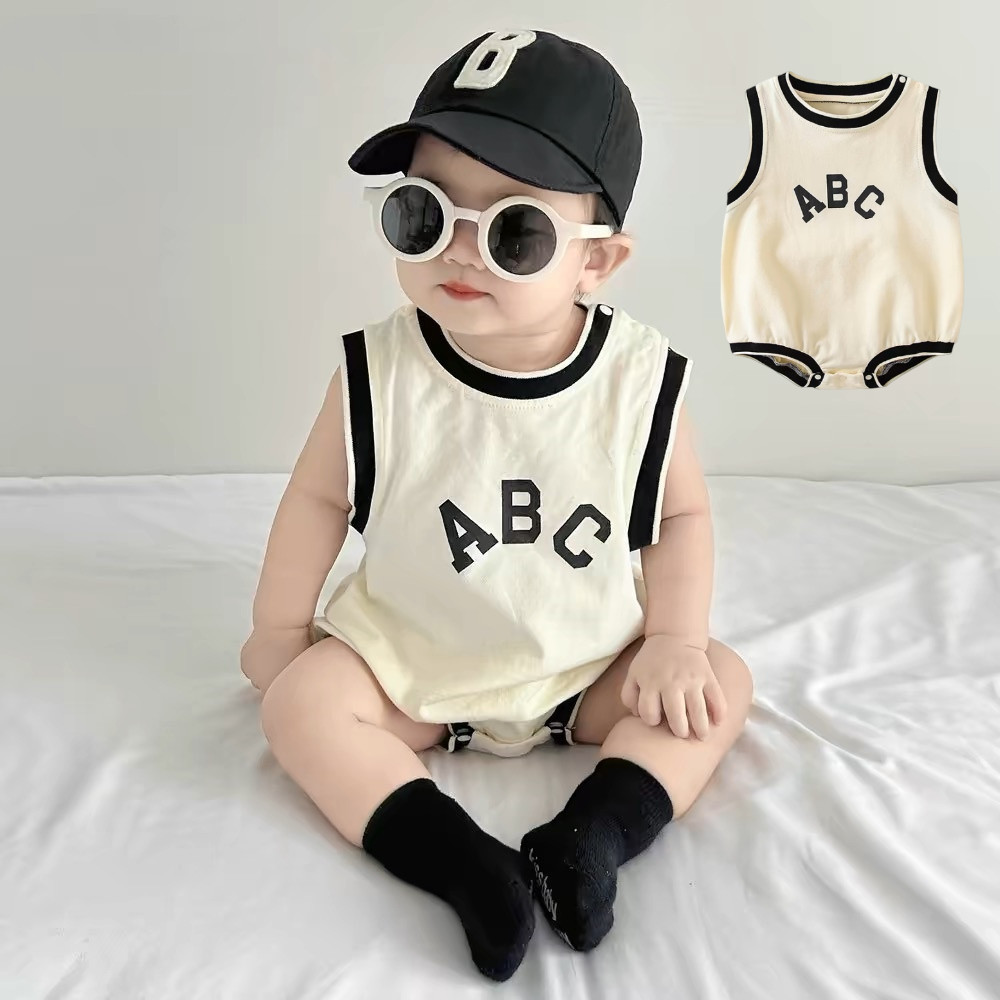 เด็กromperเสื้อผ้าฤดูร้อนแขนกุดjumpsuitเด็กทารกเด็กหญิงบางbodysuits 0-24เดือนทารกแรกเกิดเสื้อผ้าชิ้นเดียวทารกOnesie