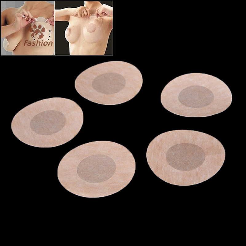 [แฟชั่น] 10 ชิ้นผู้หญิงทิ้ง Bra Pad Patch ที่มองไม่เห็นเต้านมหัวนมสติกเกอร์ฝาครอบ {TH}