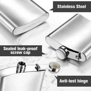in stockBLOOMZO Hip Flask,คอนเทนเนอร์Leakproofขวดเหล้า,คุณภาพสูงสะดวกสแตนเลสแบบพกพา Whisky Flagonกลางแจ้ง