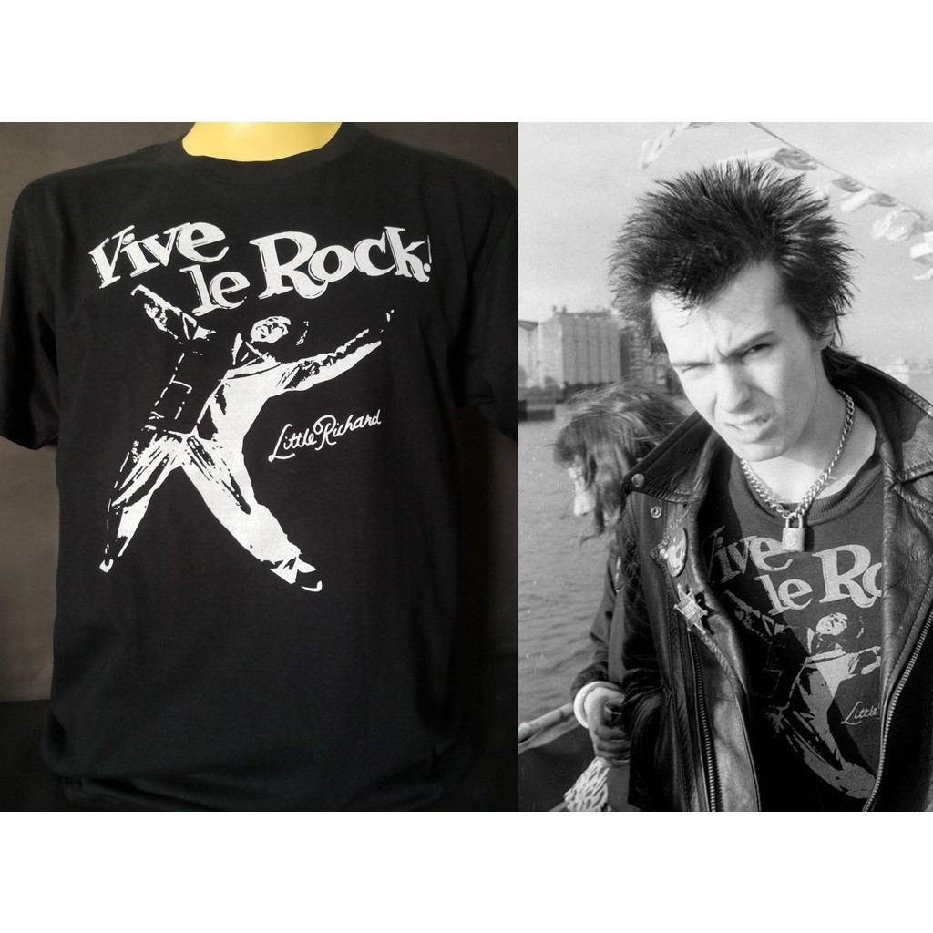 เสื้อยืดเสื้อวงนำเข้า Vive Le Rock! Sid Vicious Se หนาๆ ใส่สบายๆ เกาหลี ชุดปกติ ธรรมดา