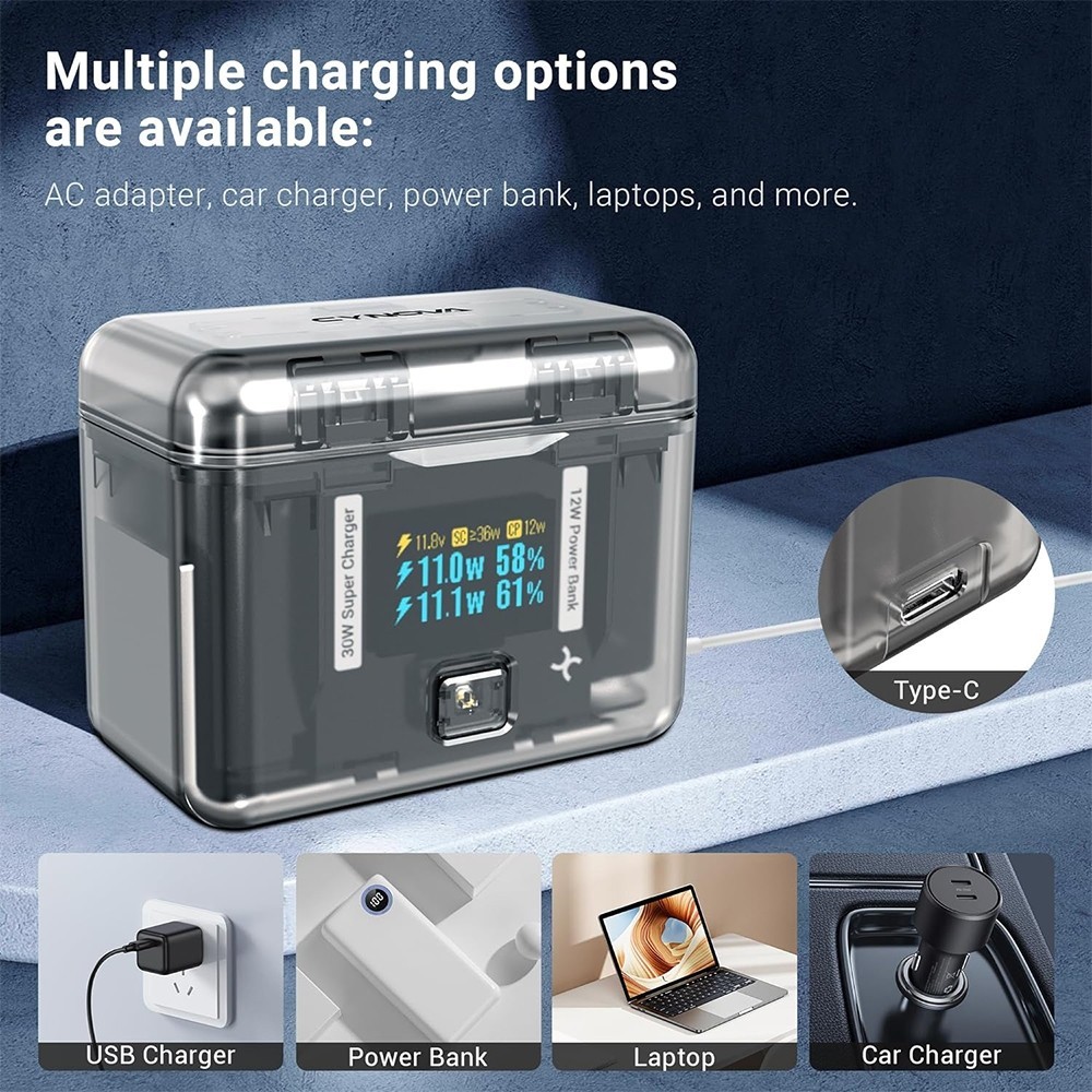 CYNOVA Insta360 X4 Battery Charger + Insta360 X4 Battery ของแท้ By Aquapro