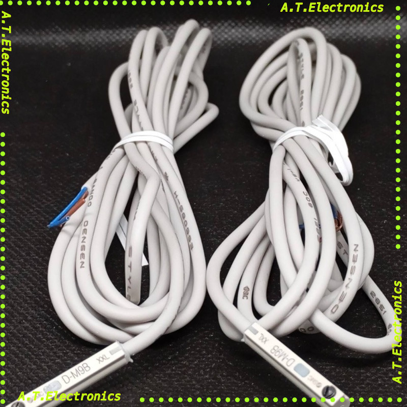 พร้อมส่ง! SMC , D-M9B  เซ็นเซอร์แม่เหล็ก 2สาย สำหรับกระบอกลม สายยาว 2เมตร