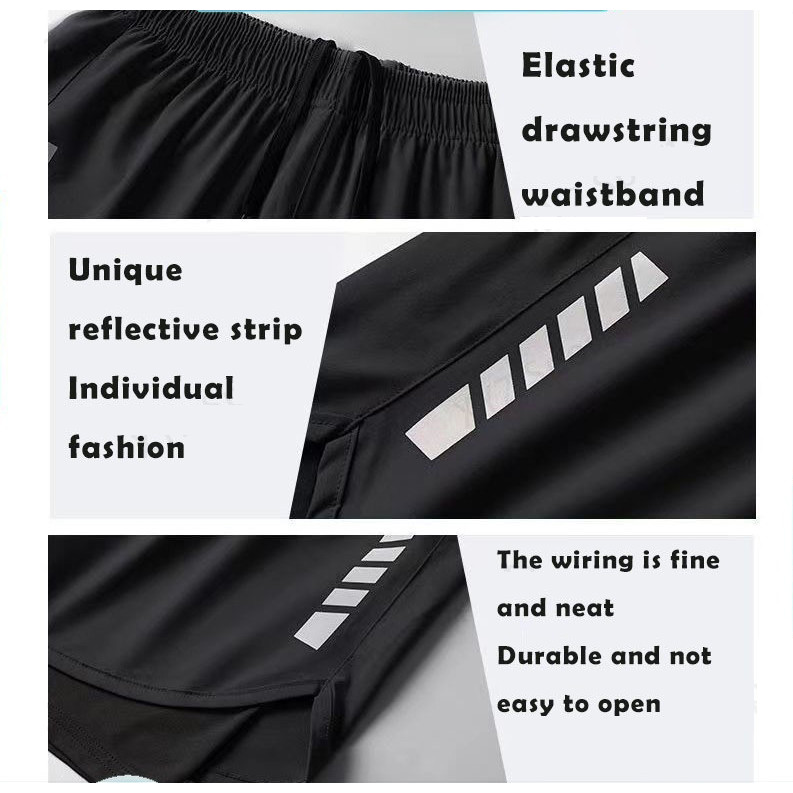 Swimming Shorts Double Layer Short Pants Men and Women Sports Shorts