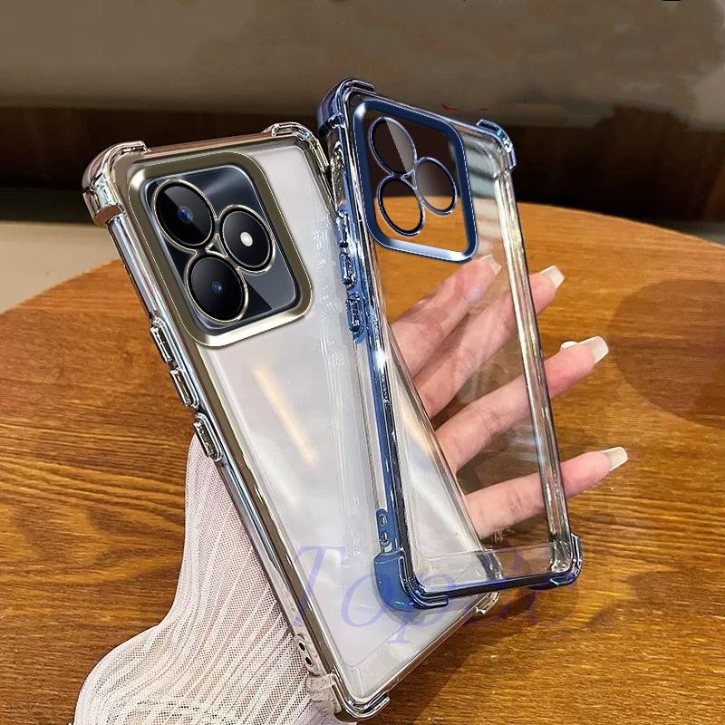 เคส Realme Note 50 เคสโทรศัพท์ใสป้องกันการตกสี่มุม SJDK - รูปที่ 5