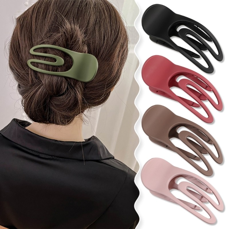 Claw Clip กว้างขนาดใหญ่ พร้อม Barrette สไตล์เฉพาะตัว เพิ่มORNAMENTให้ทรงผมคุณดูโดดเด่น