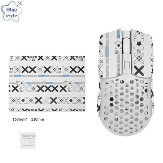 Bluestyle 15*11 ซม.DIY Anti-Slip เกมไร้สาย Universal สไตล์สติกเกอร์เมาส์ Sweat-Proof Mouse Grip เทปสวมใส่ PC Desktop แล็ปท็อปใหม่