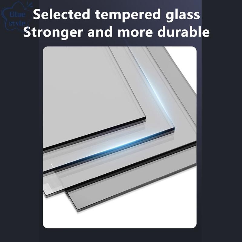 Bluestyle คอมพิวเตอร์เดสก์ท็อป Monitor Glass Stand Bracket พร้อม USB Type-C HUB PC หน้าจอ Riser ผู้ถือเครื่องพิมพ์เก็บคีย์บอร์ดเมาส์ใหม่