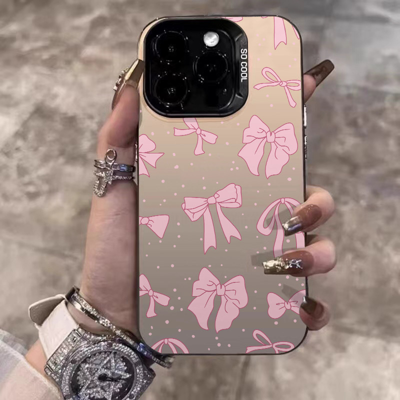 ❤️จัดส่งทันที❤️เคสไอโฟน11 13 14 15 16 Pro Max Pink bow premium sense  Case For iPhone 13PM,16PM,15PM