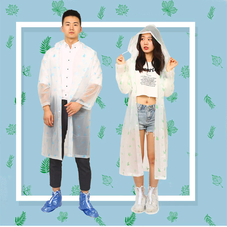 ชุดเสื้อกันฝนและกางเกงโปร่งใส สำหรับผู้ชายและผู้หญิง thumbnail 9
