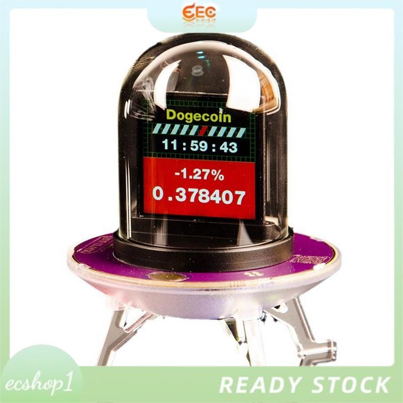 [ecshop1.ph] Bitcoin RGB Nixie Tube Clock สมาร์ท WIFI เครือข่าย LED Light-Emitting หน้าจอสี DIY Anal