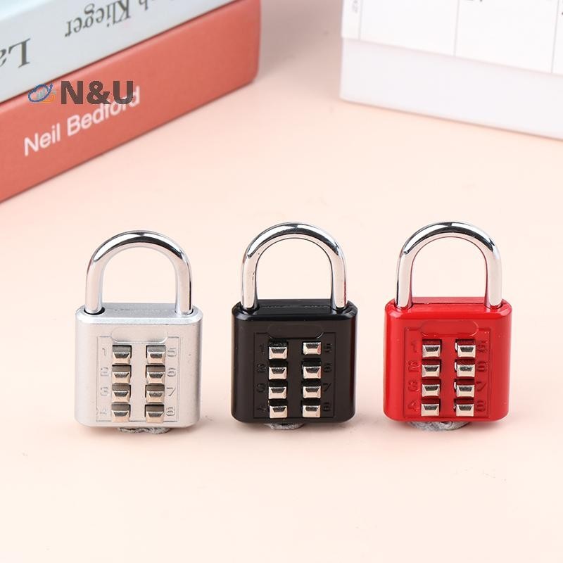 N&U 8 หลักรหัสผ่านรหัสรหัสล็อคโลหะผสมสังกะสีกระเป๋าเดินทางสําหรับกระเป๋าเดินทางรหัสรหัส Keyed Anti-thieft ล็อค COD