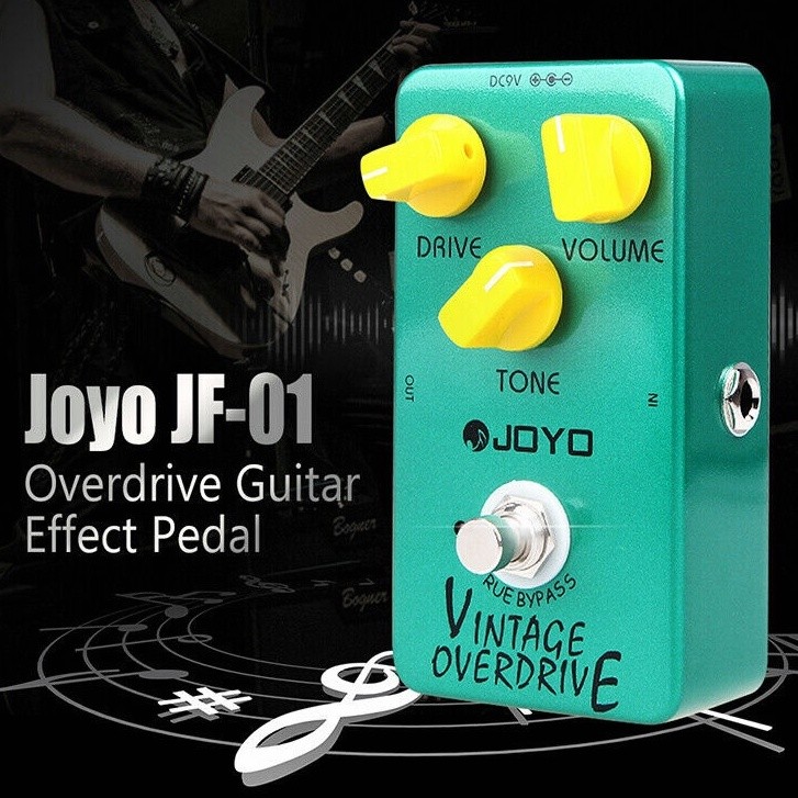 Joyo Jf-01 Overdrive True Bypass Effect Pedal คลาสสิก Vintage กีตาร์ไฟฟ้า Screamer เครื่องดนตรีอุปกรณ์เสริม
