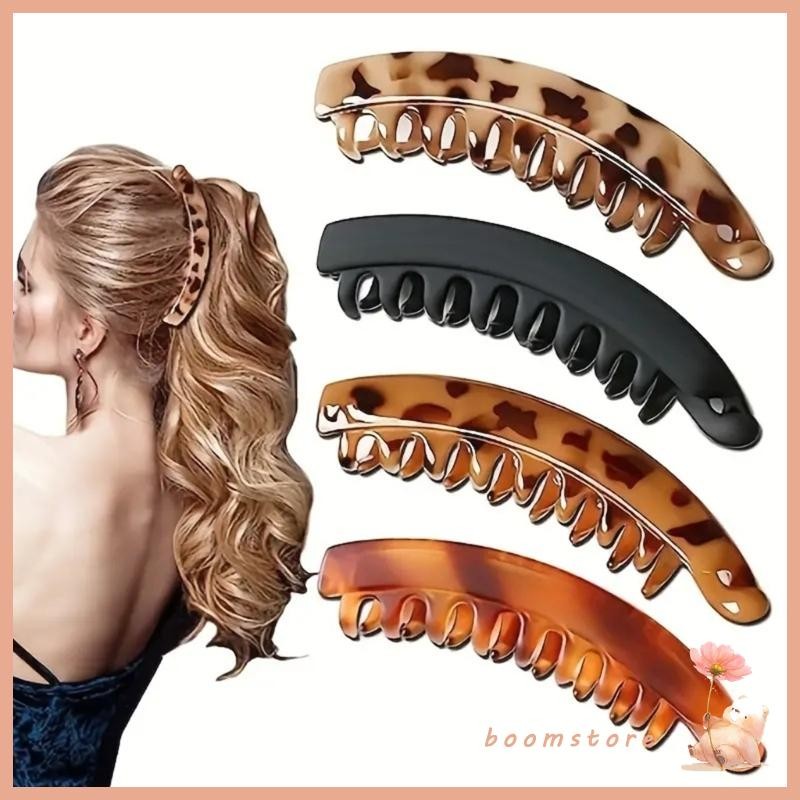 Boom Elegant Banana กิ๊บติดผมแฟชั่นผมสบาย Barrettes Make up Hairpin
