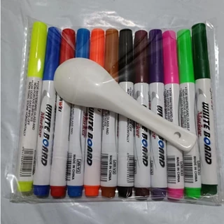 พร้อมส่ง ปากกาลอยน้ำ (แถมช้อน) ปากกาเมจิกหมึกลอยน้ำ หมึกปลอดภัยไร้กลิ่น