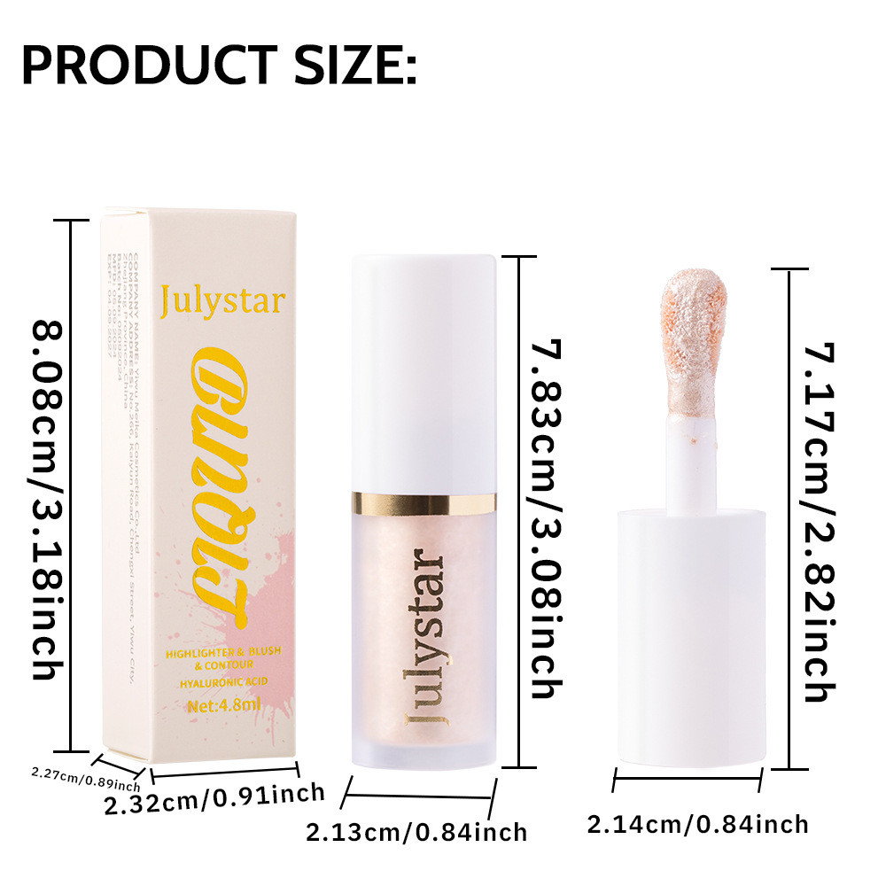 Julystar Bubble Blusher Liquid Pink Cheek Enhances Color Moisturizer Beauty Rouge Makeup Matte Liquid Blush Peach Face Natural Cheek Tint ราคา ถูกที่สุด ดีลบีเคเค แกลเลอรีภาพที่ 6