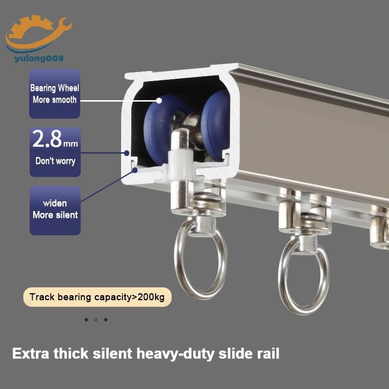 แนะนำ ผ้าม่าน [MR] 4 ชิ้นผ้าม่าน Track Rollers Twin Wheeled Carriers Mute ล้อ Drapery Rail เครื่องร่อนเลื่อนสําหรับ Windows ผ้าม่านอาบน้ําอุปกรณ์เสริม TH ราคาพิเศษ มีเก็บเงินปลายทาง