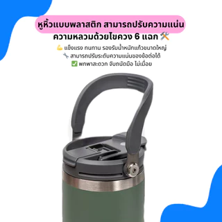 TYESO 600ml-1200ml แก้วน้ำสแตนเลส304 เก็บอุณหภูมิร้อน/เย็น ทรงพอดีที่วางแก้วในรถ ผิวทราย สีไม่ลอก ฝา 2-in-1 พร้อมหลอด