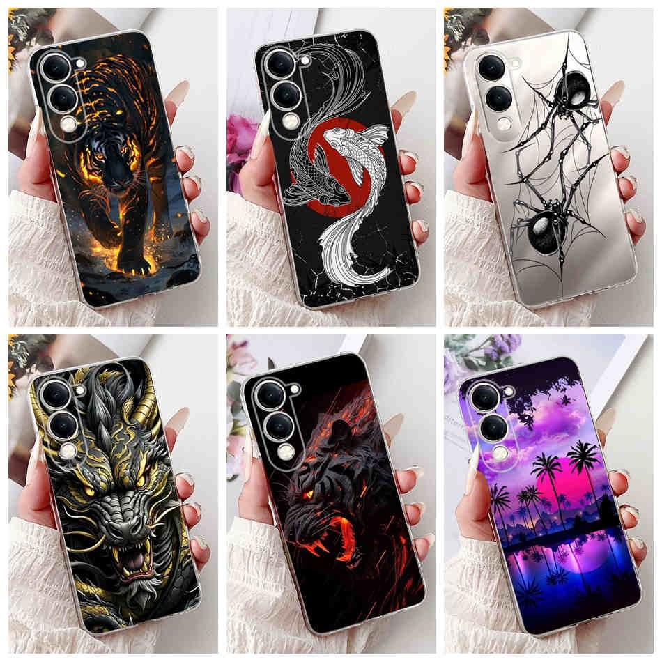 สําหรับ Vivo Y04 Y29S 2025 แฟชั่น Cool Dragon Spider รูปแบบปลอก Vivo Y04 Y29S ซิลิโคนนุ่ม TPU เคสโทรศัพท์