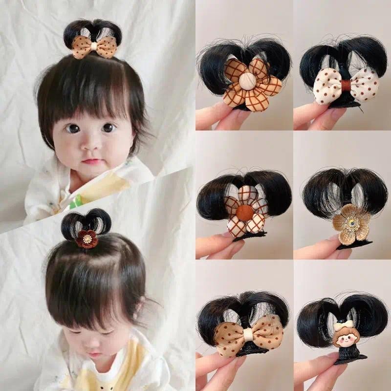 วิกผมน่ารักกิ๊บติดผมสําหรับเด็กทารกการ์ตูนโบว์มงกุฎเจ้าหญิงเด็ก Headwear สาวหวาน Barrettes การถ่ายภาพ Props
