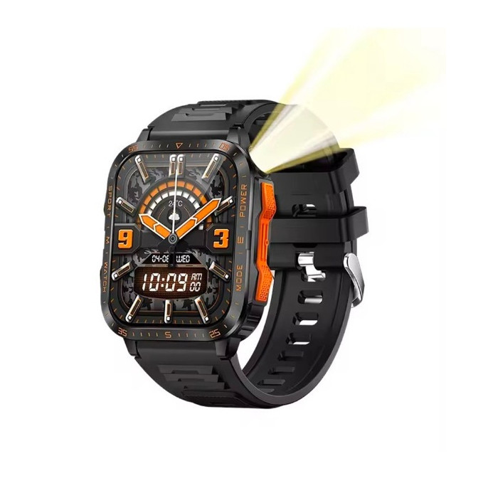 นาฬิกาอัจฉริยะ Kawa K79 ใส่ว่ายน้ำได้ 3ATM ไฟฉาย LED Smart watch วัดอัตราการเต้นหัวใจ กันน้ำ วัดแคลลอรี่