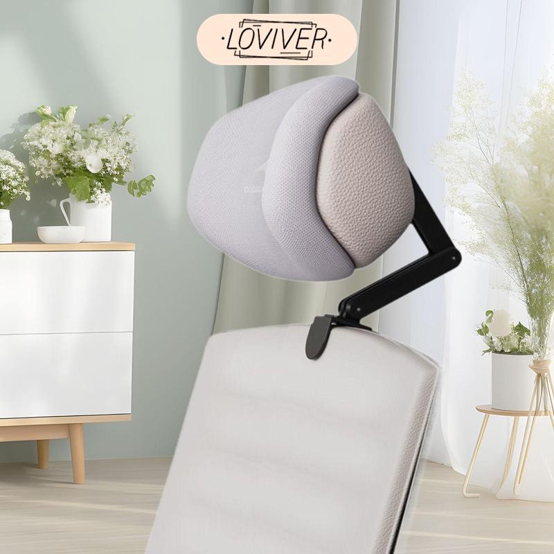 LOVIVER ส่วนที่เหลือเก้าอี้เมมโมรี่โฟมพร้อมที่รองคอยึดแบบยืดหดได้คลิป