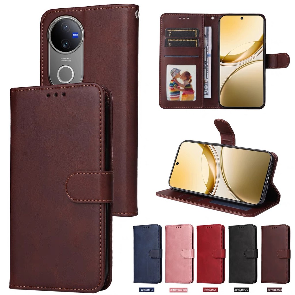 เคส กระเป๋าสตางค์สําหรับ Vivo Y29 4G กรณี Vivo V50 5G V27 Y20/Y12A/Y12S V40 Pro V30 Y200 Y100 Y19S เคสโทรศัพท์ เคสฝาพับ
