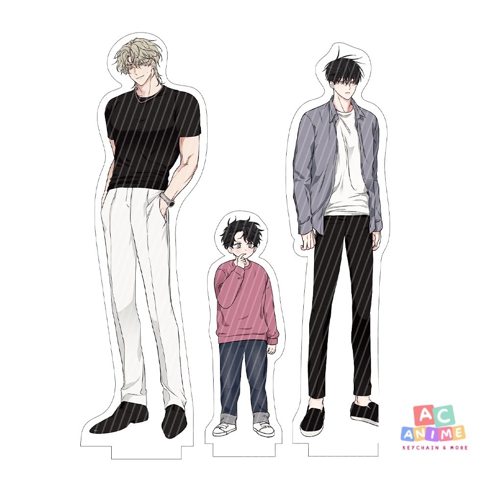 Standee Model Low Tide ใน Twilight Night โดย the Sea Eu Ja ABO BL Manhwa ตัวละคร Taeju Euiyun Euiyou