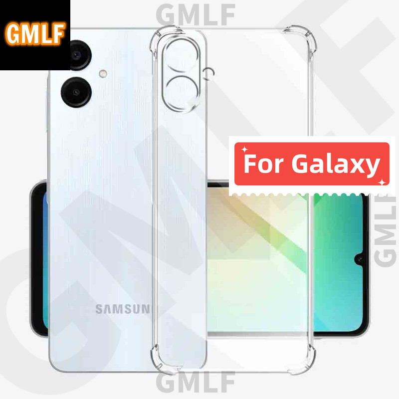 สําหรับ Samsung Galaxy A06 เคสโทรศัพท์โปร่งใสสําหรับ Samsung A06 กันกระแทก TPU บนสําหรับ Samsung A065F ฝาครอบซิลิโคนอ่อนนุ่ม
