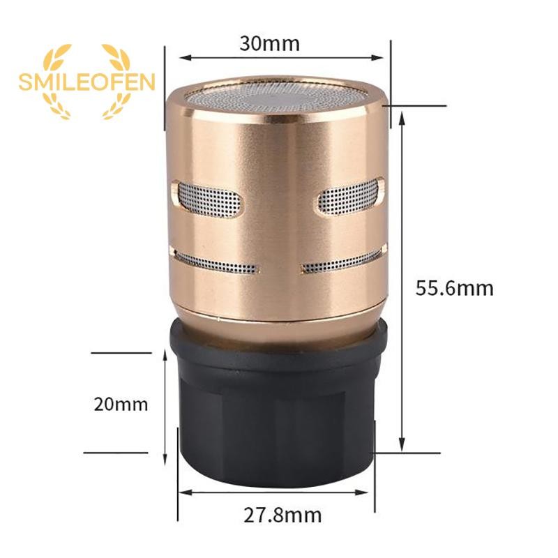 [Smileofen] อาชีพไมโครโฟนแคปซูลหัวไมค์เปลี่ยนแกนไมค์ High-Fidelity Voice Pickup อะไหล่ไมโครโฟนแบบไดนามิกใหม่