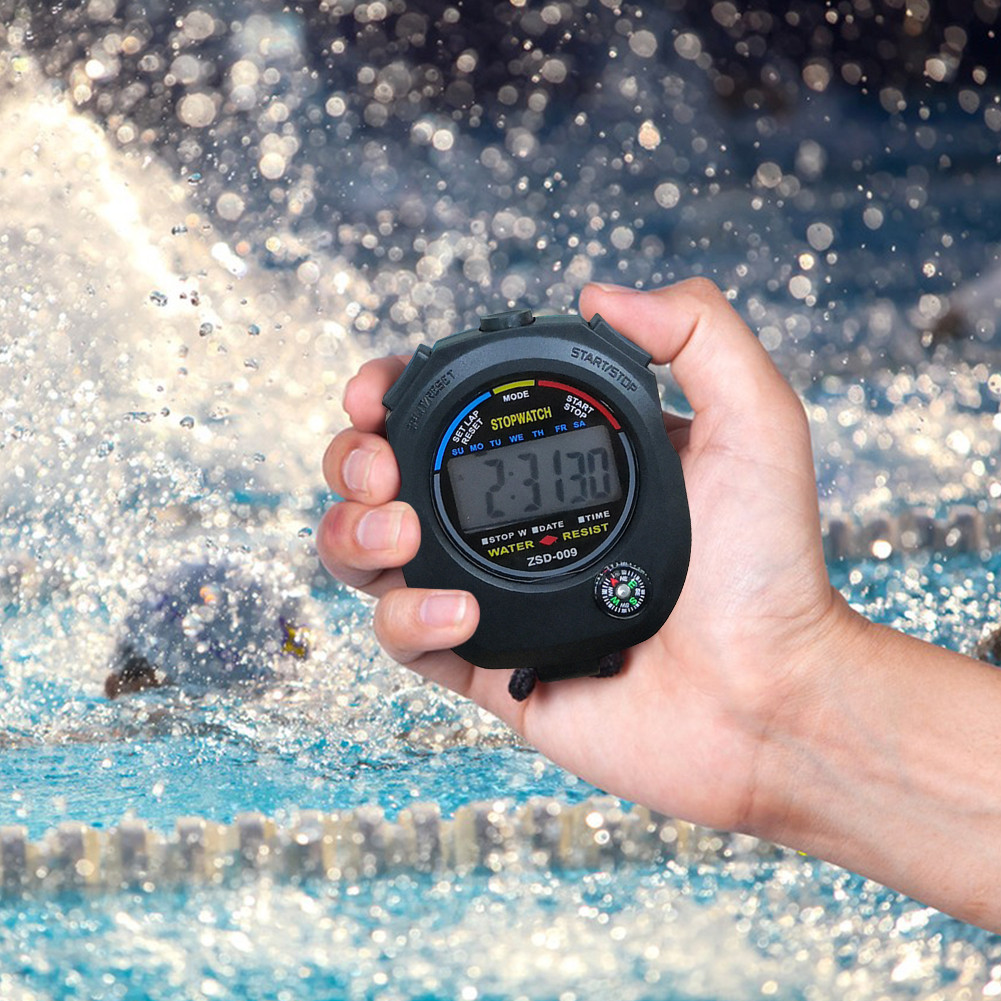 นาฬิกาจับเวลา รุ่น Digital Sports Stopwatch Stop Watch นาฬิกาจับเวลาดิจิทัลอิเล็กทรอนิกส์ นาฬิกา จับเวลา นาฬิกาปลุก