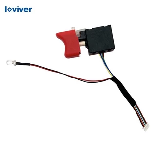 [Loviver] 7.2 V ~ 24 V สวิตช์เปลี่ยนไร้แปรงถ่าน, สวิตช์ควบคุมความเร็วสว่านทดแทนไร้สายที่ทนทาน, สําหรับชิ้นส่วนเครื่องมือไฟฟ้า 161 กลางแจ้ง