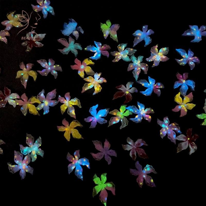 [maybeauty] 20 ชิ้นผสมเล็บเรซิ่นดอกไม้ที่มีสีสันเล็กๆเล็บ Charm Design Luminous Charms Rhinestones Diy Craft สําหรับเล็บ 3d ตกแต่ง {TH} ราคา ถูกที่สุด ดีลบีเคเค แกลเลอรีภาพที่ 9