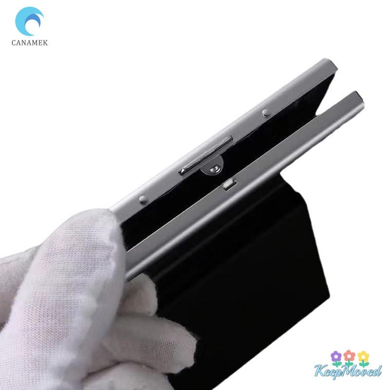 Keepmoved แบบพกพาคลาสสิกสแตนเลสผู้ถือบัตรเครดิตผู้ชาย Slim Anti Protect Travel ID Cardholder ผู้หญิง Rfid กระเป๋าสตางค์โลหะใหม่