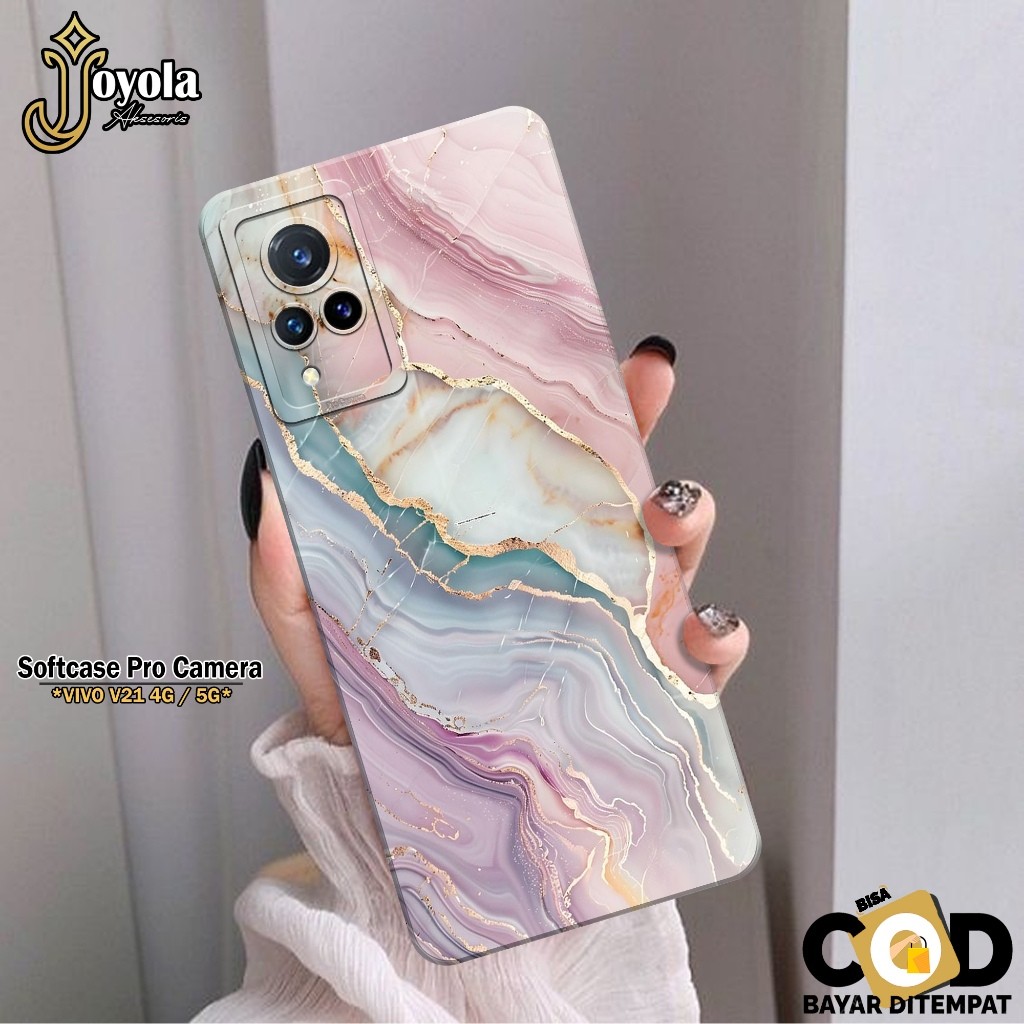 HP JOYOLA Dirt Resistance Case VIVO V21 4G/5G - เคสแฟชั่นบทคัดย่อ - เคส VIVO V21 4G/5G Softcase - กล