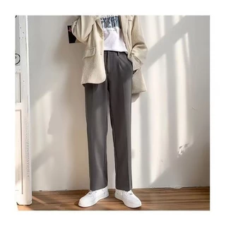 กางเกงขากว้างลําลอง ทรงหลวม สไตล์เกาหลี สําหรับผู้ชาย Clothing เสื้อผ้า Man ลำลอง