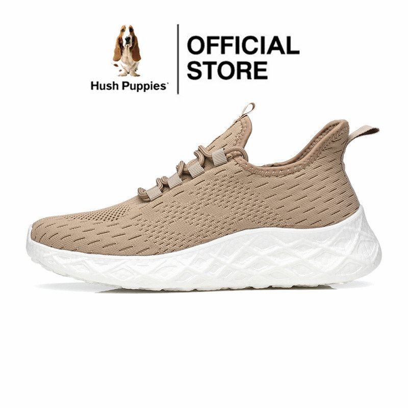 Hush Puppies รองเท้าผ้าใบลําลอง ส้นแบน สไตล์เกาหลี สําหรับผู้ชาย เหมาะกับการเล่นกีฬา ไซซ์ 45 46 47 48