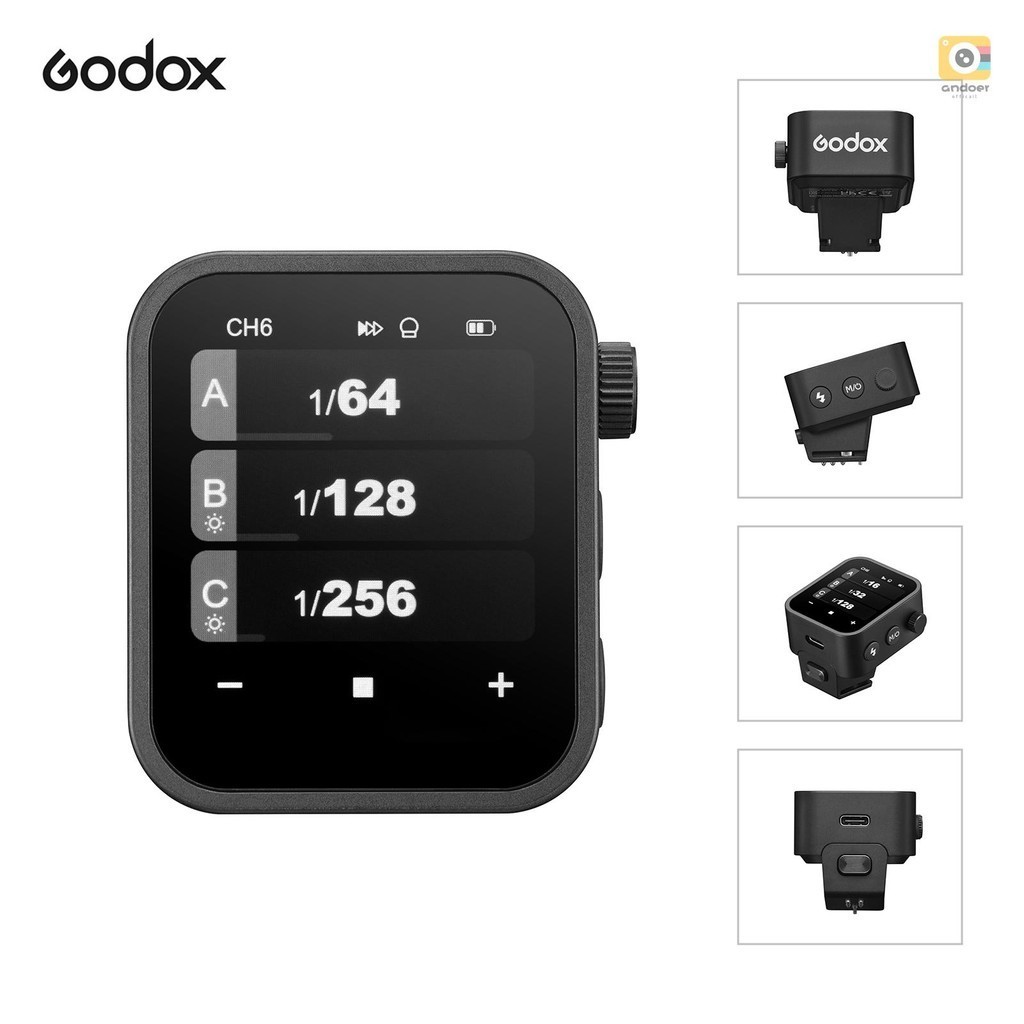 Godox X3C แฟลชทริกเกอร์ไร้สาย 2.4G TTL ออโต้แฟลช พร้อมหน้าจอสัมผัส OLED ขนาดใหญ่ โหมดแฟลชหลายโหมด พร