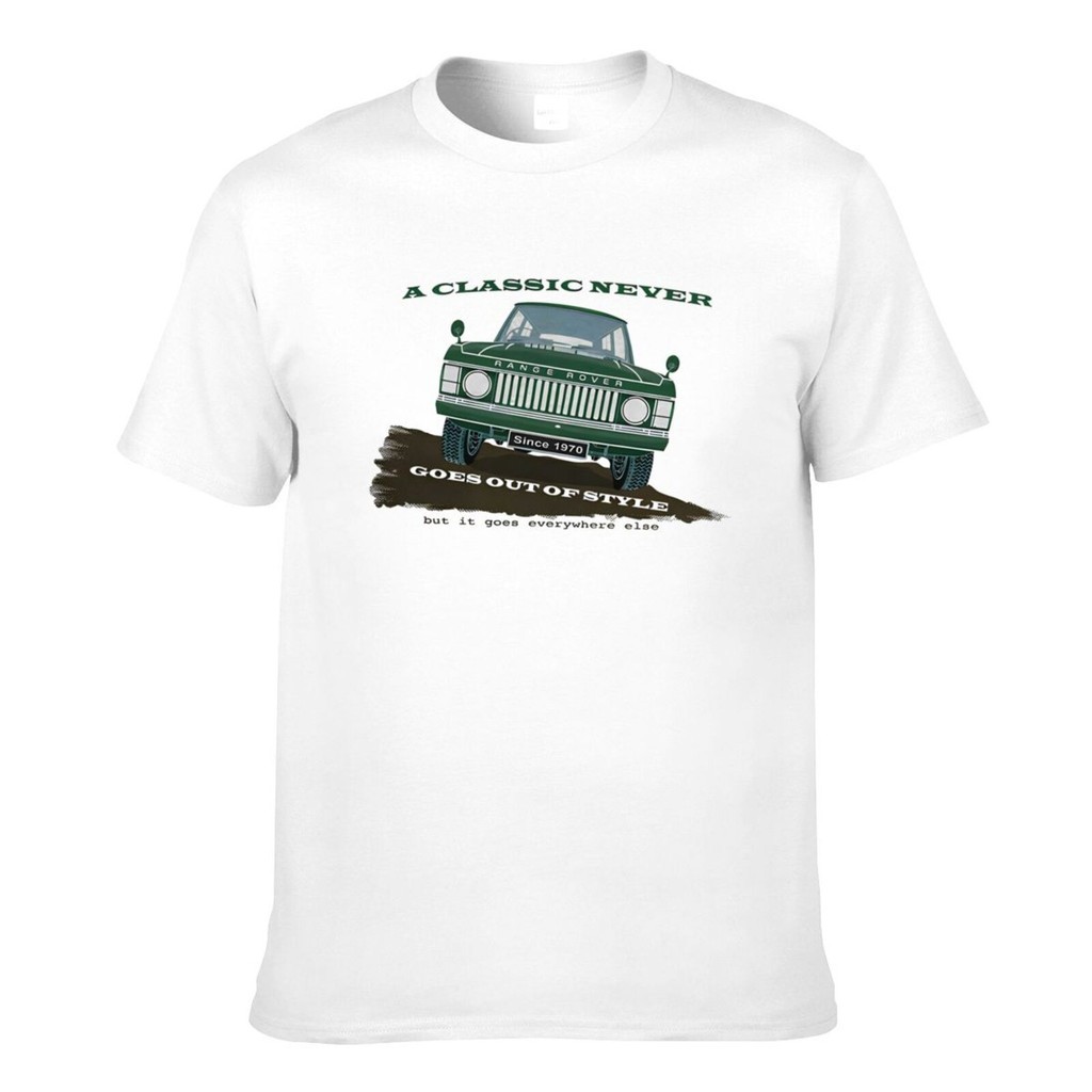Range Rover 4X4 Four By Four Off Road Goes Everywhere Else Mens Casual เสื้อยืด