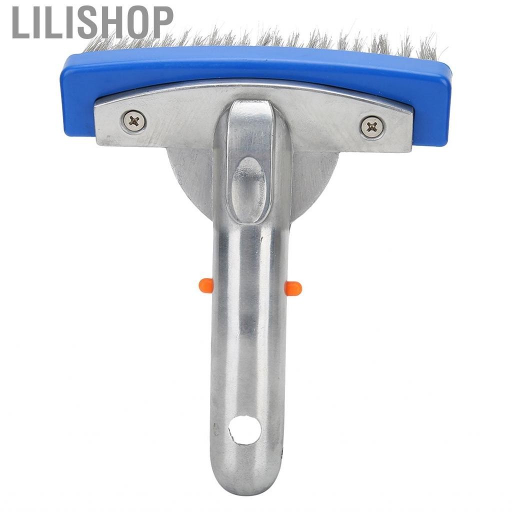 Lilishop บ้าน สระ เครื่องมือทำความสะอาด ว่ายน้ำ แปรงทำความสะอาดสแตนเลส