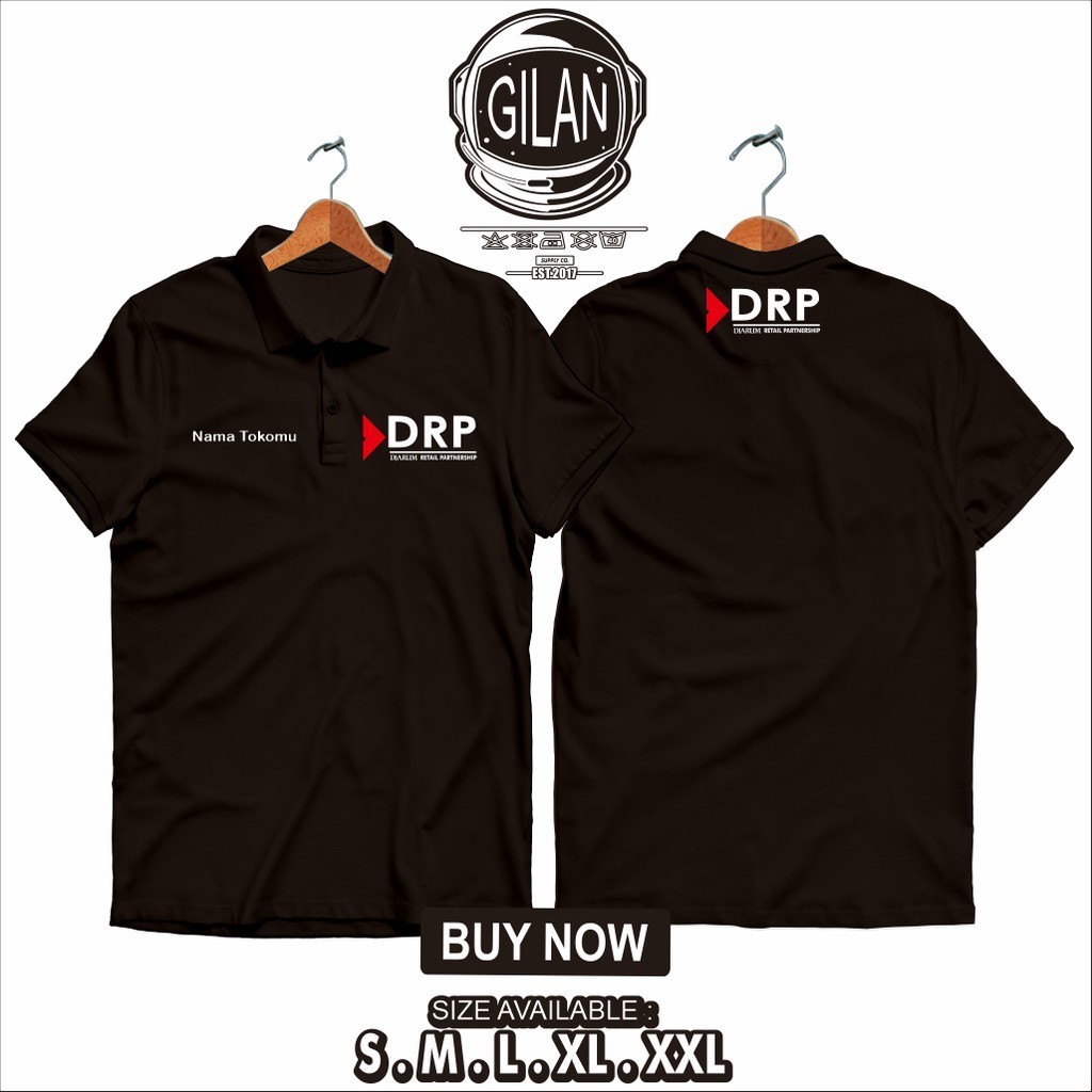 เสื้อคอปก เสื้อคอปก เสื้อยืด DRP DJARUM RETAIL PARTNERSHIP สามารถใช้ชื่อร้านของเสื้อยืดคอปกมืออาชีพ 