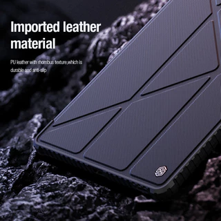 Samsung Tab S9 FE+ เคส NILLKIN หนัง PU กันกระแทกกล้อง แบบสไลด์ได้ สําหรับ Samsung Tab S7 S8 S9 S7FE S9FE PLUS FE 008