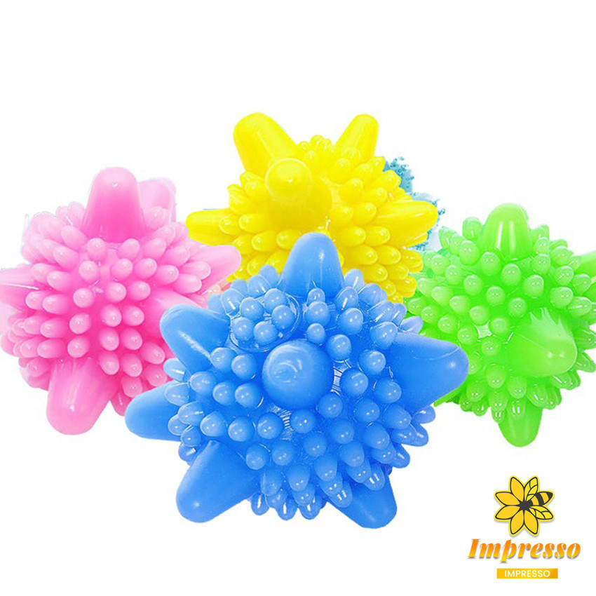 Impresso ลูกบอลซักผ้าช่วยไม่ให้ผ้าพัน  ซิลิโคนซักผ้า คละสี Small Washing Balls - รูปที่ 6