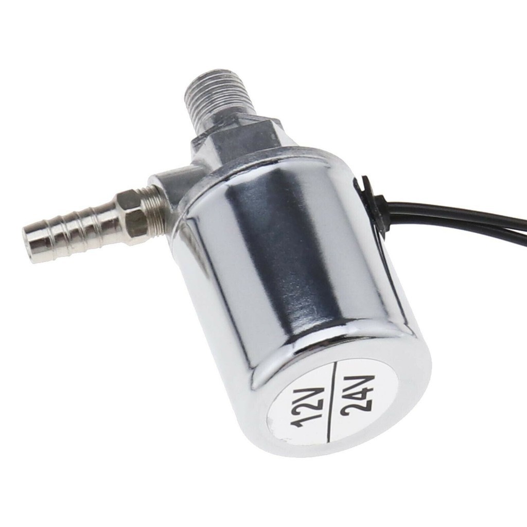 【Sunnylife 】1/4 ฮอร ์ นลมชุบโครเมียมวาล ์ วโซลินอยด ์ ไฟฟ ้ า 12v/24v สําหรับรถบรรทุก/VAN