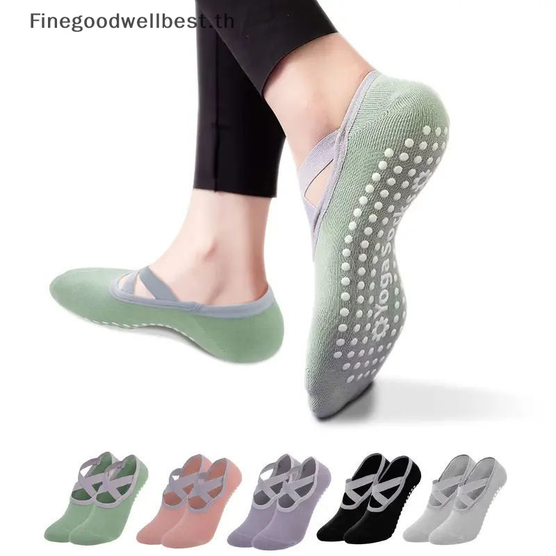 Fbth ถุงเท้า ผ้าไนล่อนแท้ กันลื่น ดูดซับความชื้น เหมาะกับการเล่นโยคะ เต้นบัลเล่ต์ สําหรับผู้หญิง ขายดี