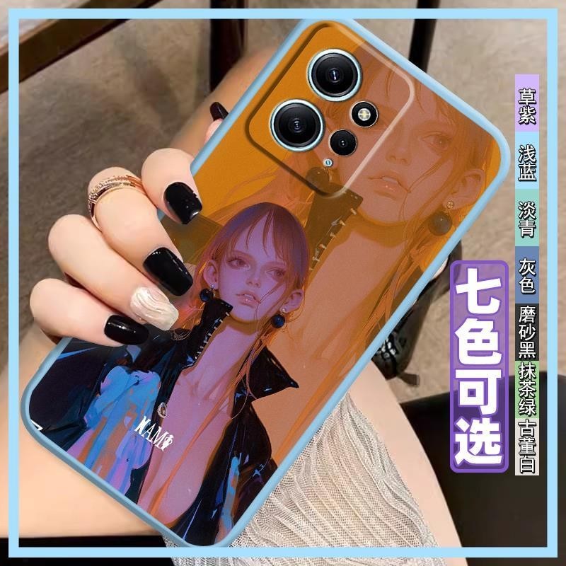 diy youth Phone Case For Redmi Note12 4G New Style Cover Artistic sense Shockproof Anime Niche weird Silica gel Back Cover