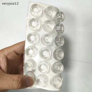 [Veryjoa] ยางซิลิโคนใส มีกาวในตัว สําหรับติดกันชนตู้เสื้อผ้า 12 ชิ้น