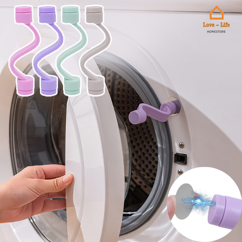 2 ชิ้น / เซต สุ่มสี มินิ ABS แม่เหล็กดึงดูด เครื่องซักผ้า ประตู รองรับ เสา เครื่องซักผ้า แบบพกพา ตัวยึดระบายอากาศ ป้องกันกลิ่น