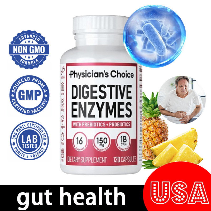Physician's Choice digestive enzymes - เอนไซม์หลายชนิด โปรไบโอติกออร์แกนิก เพื่อสุขภาพทางเดินอาหาร และลําไส้ - รองรับการลอยตัว