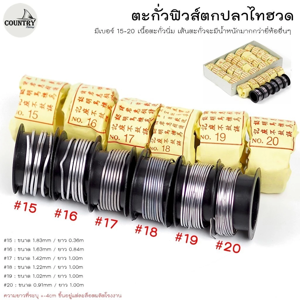 ตะกั่วฟิวส์ตกปลา ไทฮวด ฉลากเหลือง สินค้าขายดี