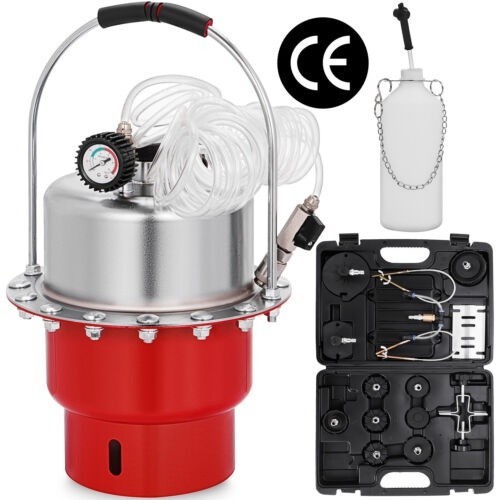 Pneumatic Air Pressure Brake Bleeder Kit Portable ABS System Connector Garage